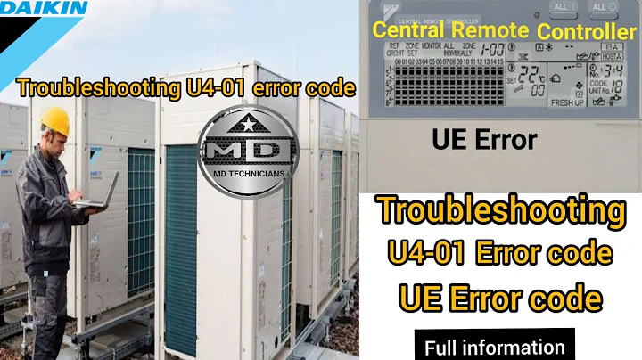 Daikin VRV UE Error code & Outdoor Unit U4-01 Error | Troubleshooting Guide