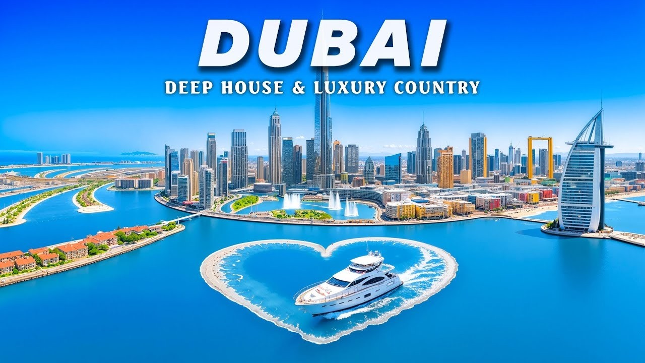 Dubai 4K Drone Footage | Explore the Iconic Landmarks & Luxury Views with Deep House Chill Music