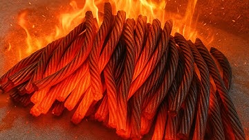 The Forbidden Damascus-Making a Knife from Steel Cable