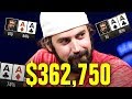 He Gets Pocket Aces THREE TIMES!!!  High Stakes Poker Game