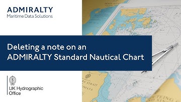 Deleting a note on an ADMIRALTY Standard Nautical Chart