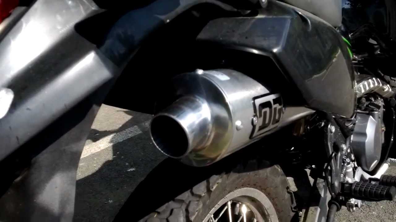 DG R Series Exhaust on 09 KLR650 YouTube