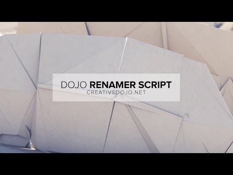 Dojo Renamer Script Demo Tutorial (Free After Effects Script)