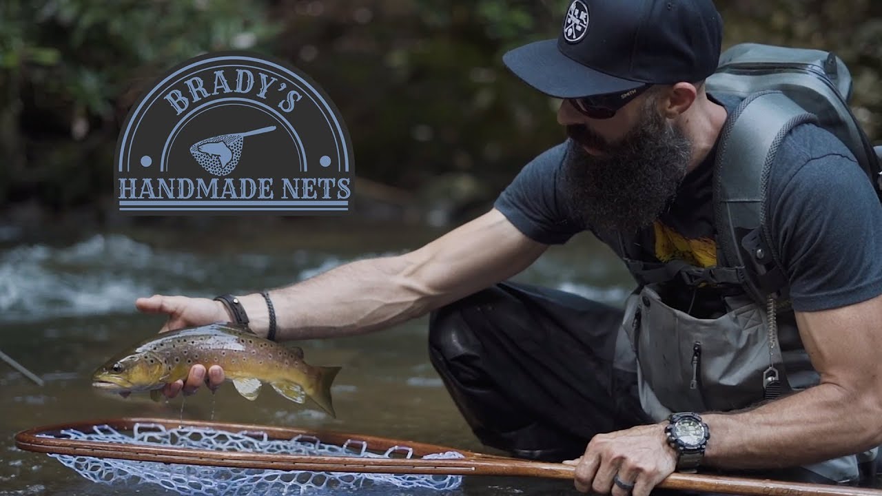 bradys fly fishing nets Rising Brookie Net Package Ember / Clear Bag and ready for any stream or backcountry adventure. Custom landing nets | Spartanburg