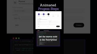 Clean Progress Bar UI Animation (V1) in Vanilla JavaScript &amp; CSS | #coding #react #reels #shorts