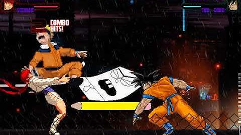 MUGEN Request: Doodlebob & Shermie Vs Naruto & Goku
