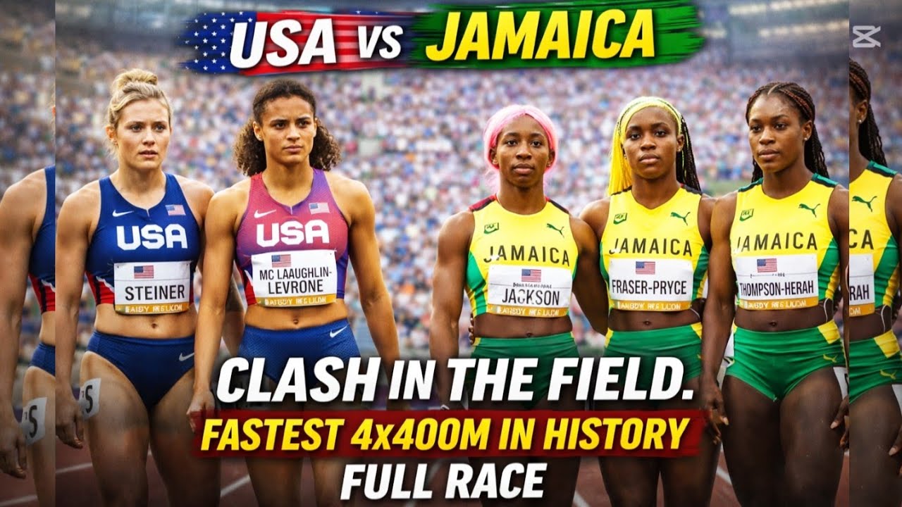 FULL FASTEST 4×400M HISTORY USA DESTROYED JAMAICA 🇯🇲 WITH INSANE SPEED DOMINATING 1ST PLACE 