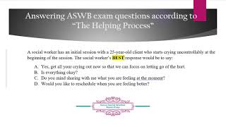 Sample Question _ HELPING PROCESS