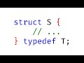 C typedef struct