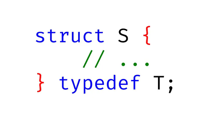 C typedef struct
