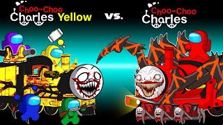 CHOO CHOO CHARLES vs YELLOW CHOO CHOO | Among Us Animation by Real Mine 1,201,610 views 1 year ago 15 minutes