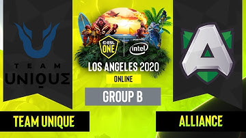 Dota2 - Alliance vs. Team Unique - Game 1 - Group B - EU/CIS - ESL One Los Angeles