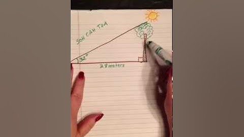 Right triangle word problem:  a tree and its shadow
