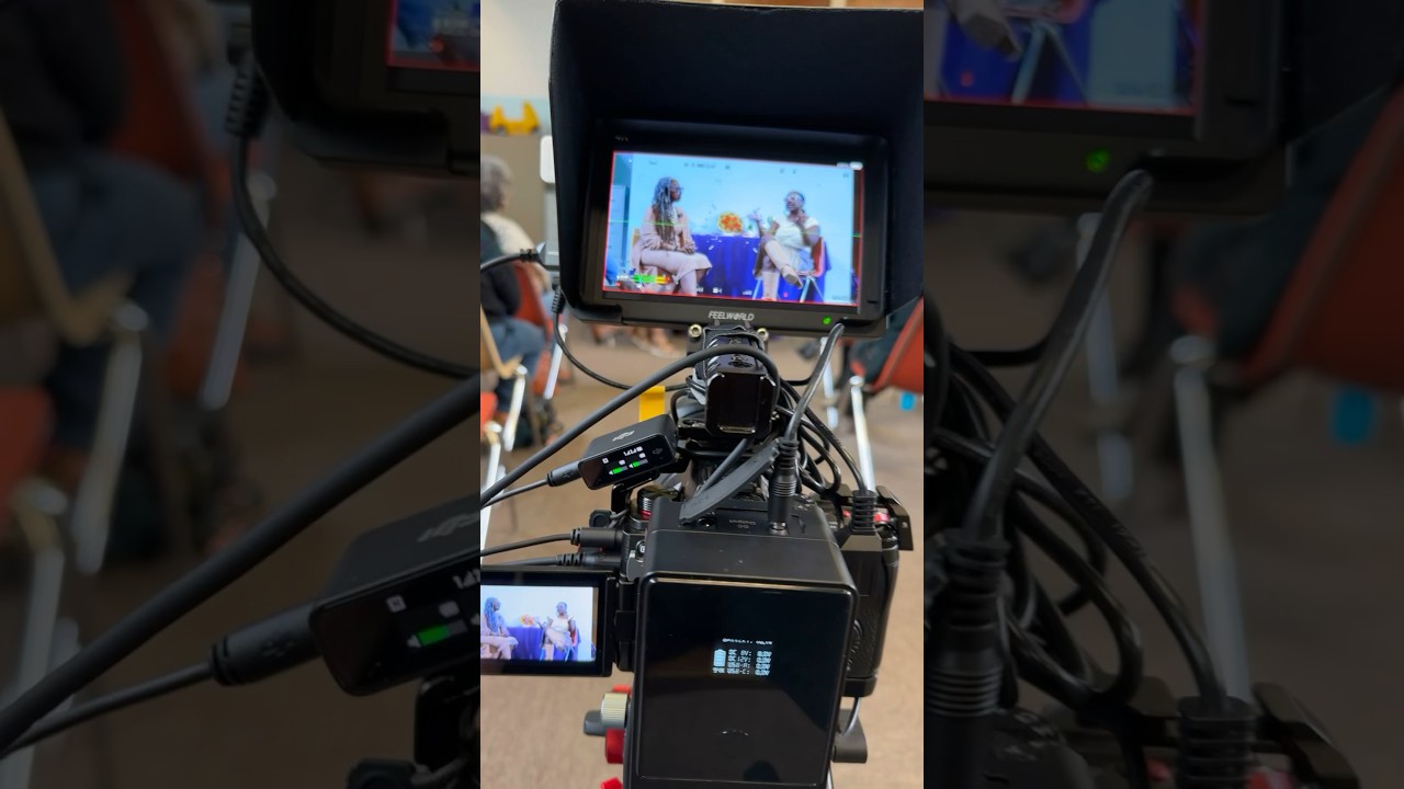 On set video production for a small event with Lumix S5II 