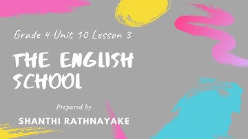 English Language Grade 4 Unit 10 Lesson 3