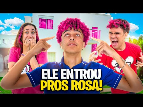 O MELHOR AMIGO PINTOU O CABELO DE ROSA