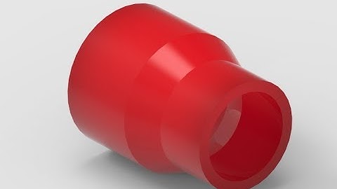 Solid edge tutorial - 41 - Pipe conical reducer design solid edge.