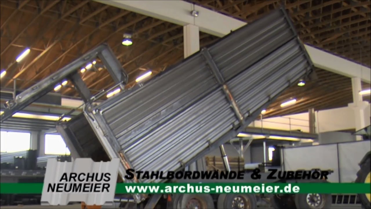 Hydraulische Rückwand - YouTube