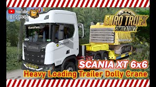 ETS 2 | Scania XT Heavy 6x6 Heavy Loading Trailer Dolly Crane Jalur Desa