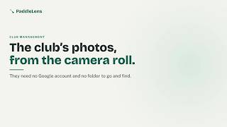 The club's photos, from the camera roll — club albums in PaddleLens