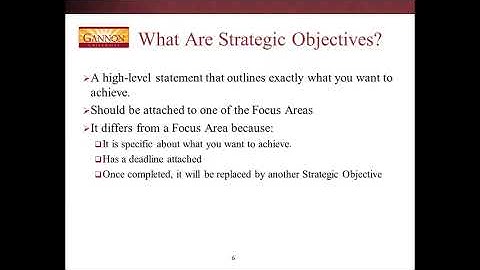 The Cascade Model Strategic Objectives