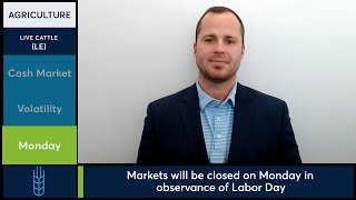 Volatility in Live Cattle and Feeder Cattle futures near near their 2025 highs. 8/29/25