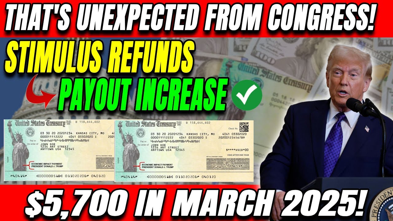 MASSIVE REFUNDS! Trump’s 5,700 Stimulus Checks Start Hitting Bank