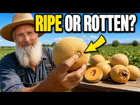 The Amish Trick to Pick a Sweet Cantaloupe Every Time — Most People Get It Wrong.