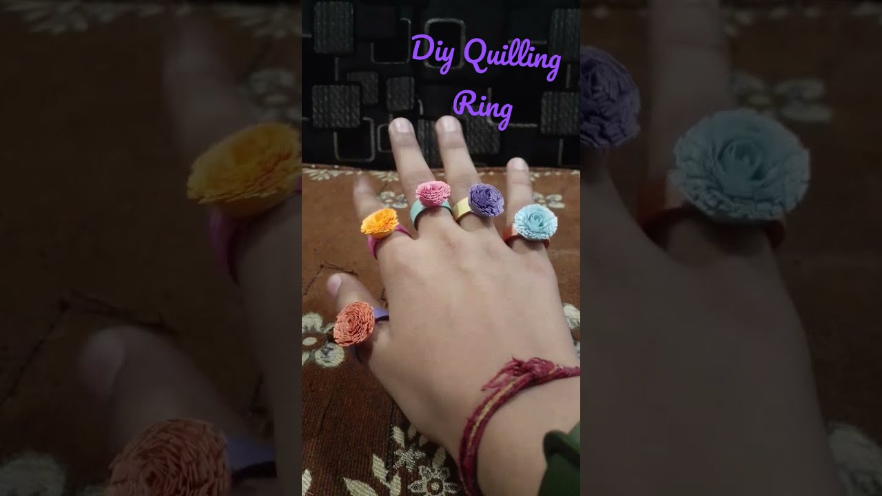 Easy diy quilling ring Part-1