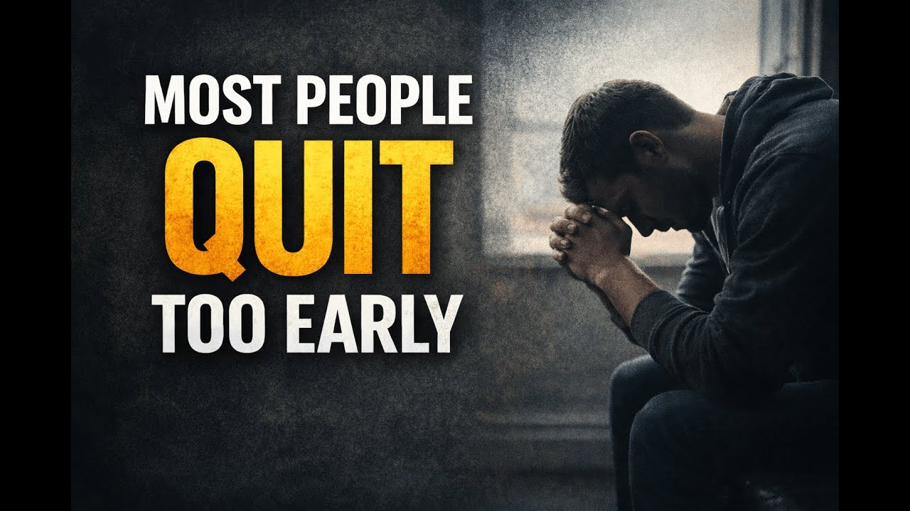Why Most People Quit Too Early - YouTube