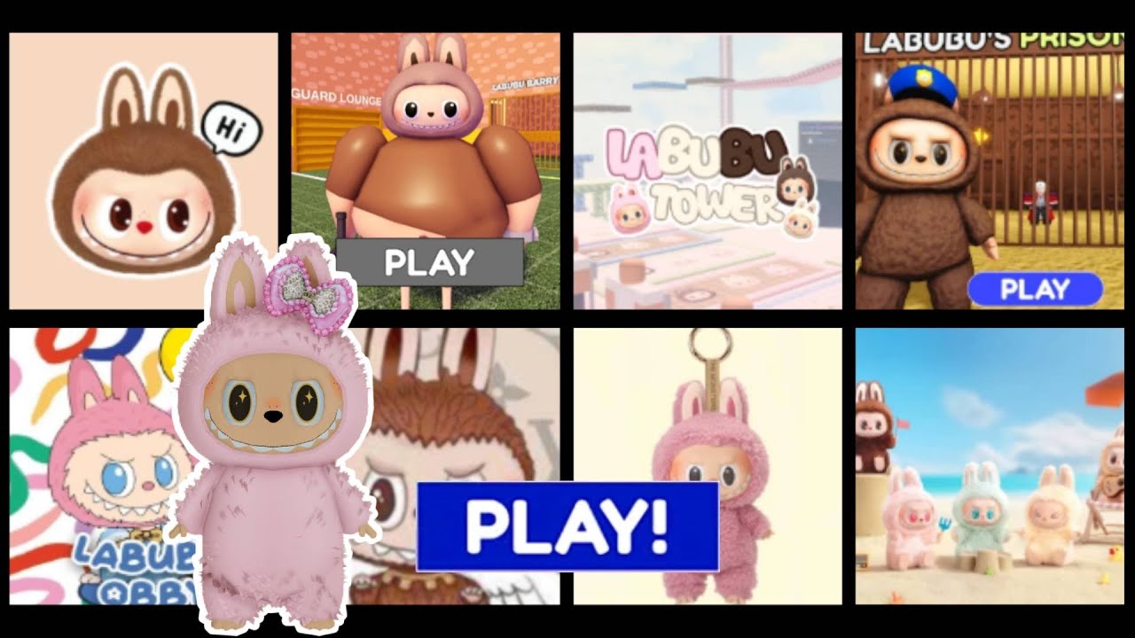 Pink Labubu Plays CUTE BUBU MONSTER PRISON RUN POLICE ESCAPE, LABUBU BARRY'S PRISON RUN | ROBLOX