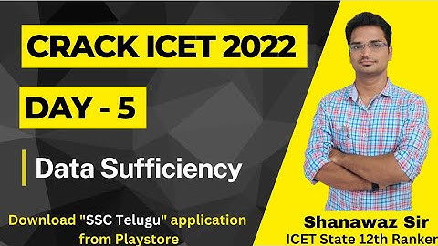 Crack ICET 2022 Series | Day  - 5 | Data Sufficiency | AP ICET 2022 | TS ICET 2022
