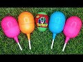 ASMR Most Popular Candys / some lots of colorful rainbow lollipop candy / unpacking chocolate eat