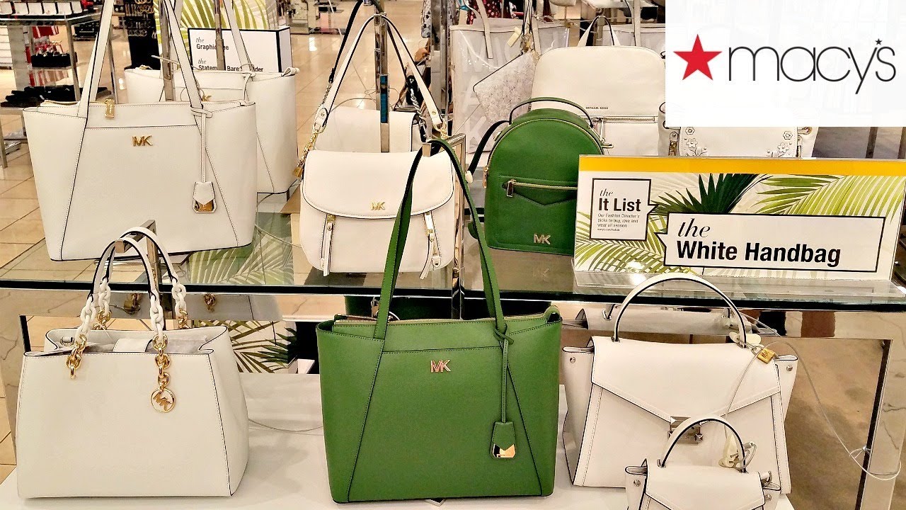 Shop With ME MACY&#39;S NEW WHITE SUMMER HANDBAGS MICHAEL KORS DOONEY AND BOURKE WALK THROUGH 2018 ...