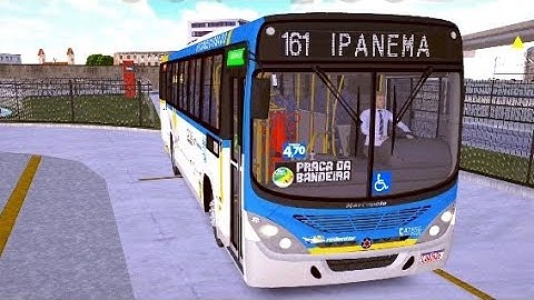 MAPA RJ 4.0 - LINHA 161 IPANEMA X TERM.GENTILEZA IDA - TORINO 2007 DA REDENTOR 🎬🚌