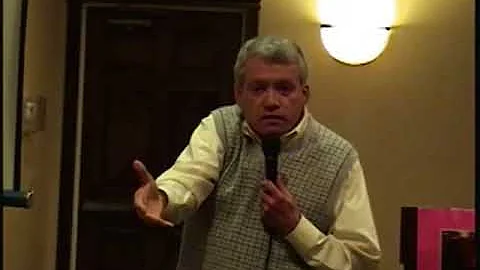Dan McCullough at Bob McLeese's retirement party, ...