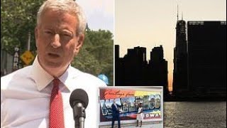 De Blasio defends being out of New York when blackout struck