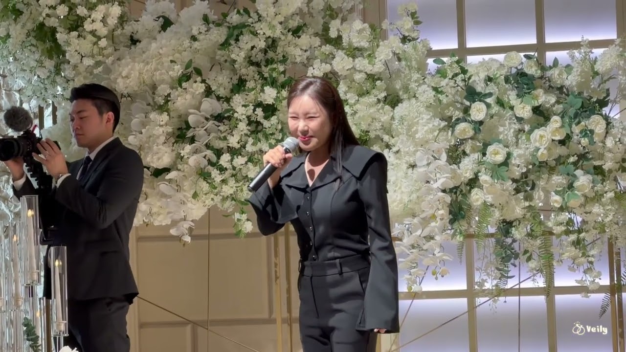 송가인 노블발렌티삼성 결혼식 축가 무대