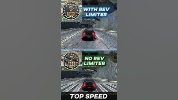 Mazda RX-7 TOP SPEED || With VS Without Rev Limiter || NFS MW 2005 #nfs #racing #shorts