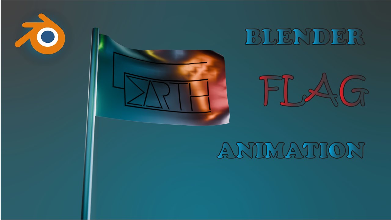 Blender Flag Simulation Tutorial |Flag animation in 6 min