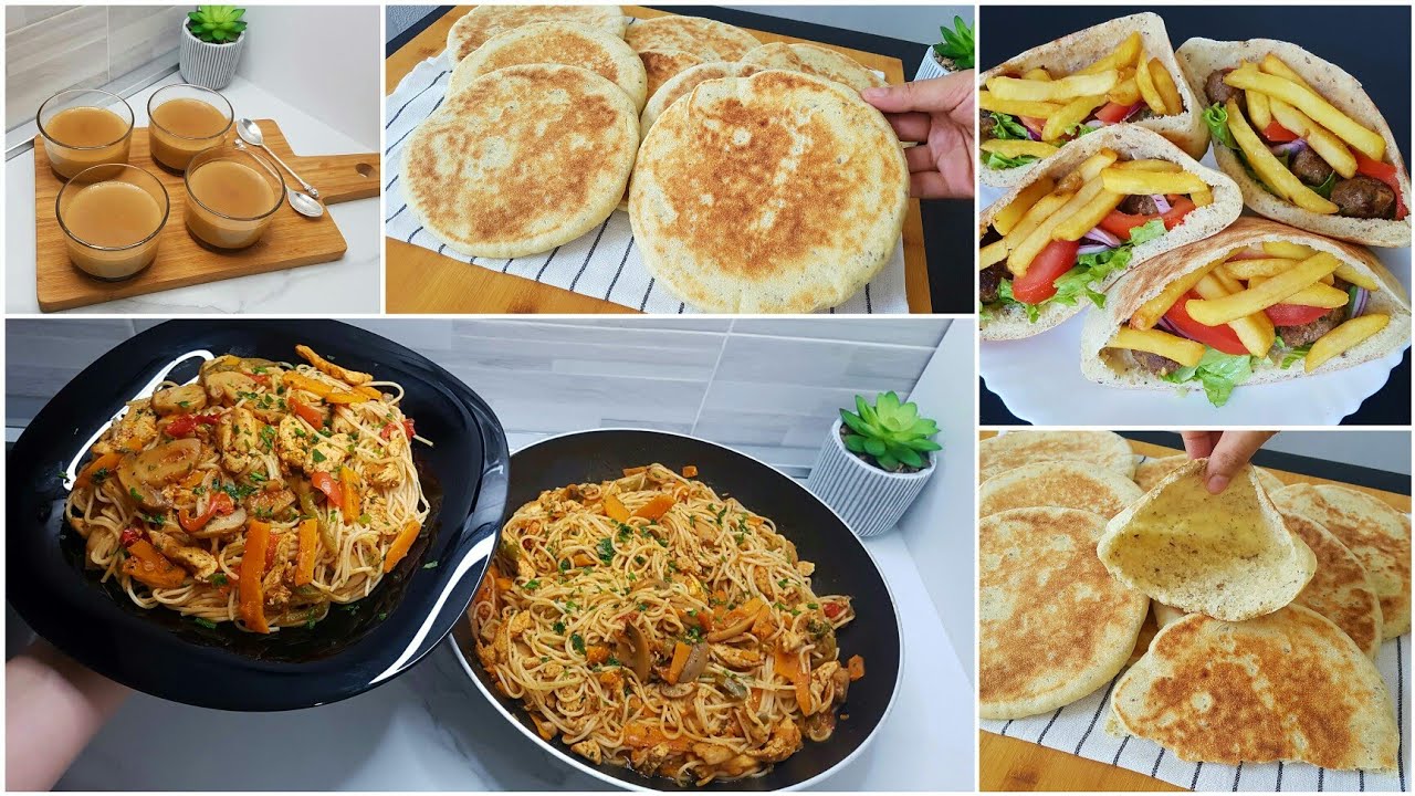 مكاين غير الساهل👌الذ سباكيتي بالخضار و صدر الدجاج ، خبز المقلاة بدون دلك ناجح💯 و تحلية القهوة خطيرة