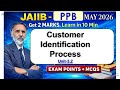 Customer Identification process -KYC JAIIB-PPB May 26Get 2 Marks in 10 Min Exam MCQs #S83
