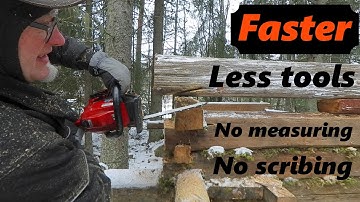Fastest log building method ever!