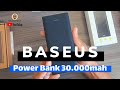 Power Bank Baseus 3a 15w 30000 mah