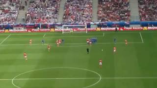 Galler 1-0 Slovakia Euro 2016 Gareth Bale Amazing Freekick Goal