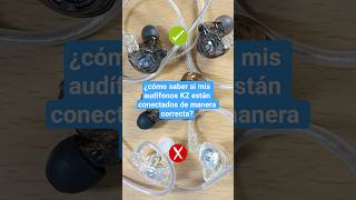 cómo saber si mis audífonos KZ Gale, EDZ o EDX PRO están conectados de manera correcta?
