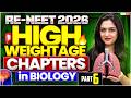 RE NEET High Weightage Topics Part 6 🔥 Must-Do Chapters | RE NEET 2026