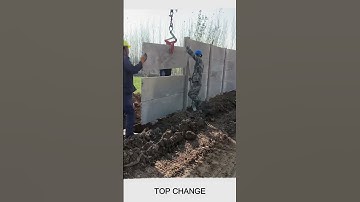Precast wall panel installation process #goodtool #short #viral