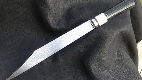 Forging a Seax Knife - Vikings - Part 2: Heat treat & Making the Handle