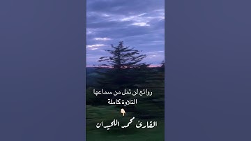 روائع لأجمل ماتسمع من تلاوات للقارئ #محمد_اللحيدان بتريل يخشع له القلب بتريل #راحة_نفسية 1446